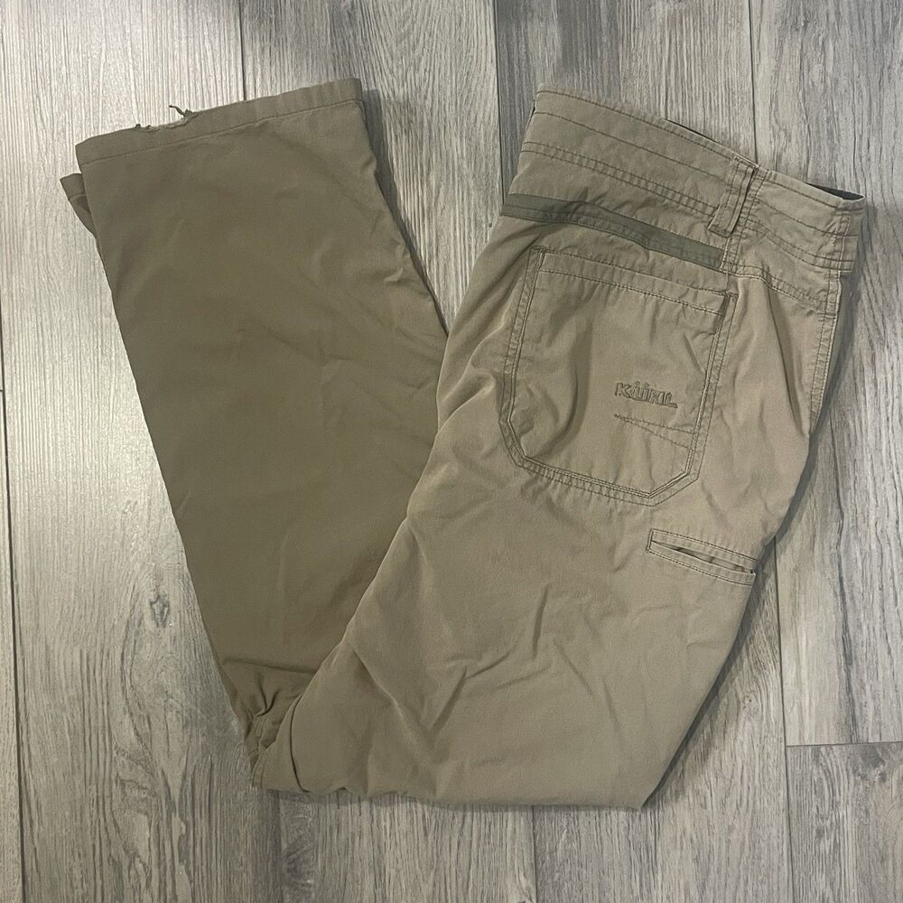 Kuhl Born In The Mountains Pants Men's 40x30 Brown Hiking Outdoor Breathable